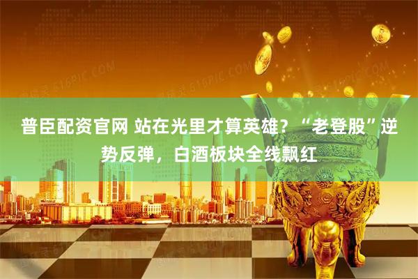 普臣配资官网 站在光里才算英雄？“老登股”逆势反弹，白酒板块全线飘红